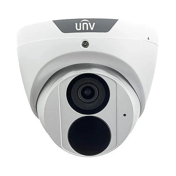 UNV 4MP weatherproof IR turret camera with built-in mic and 2.8mm fixed lens