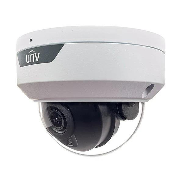 UNV 8MP 4K UltraHD weatherproof vandal dome camera with 2.8mm fixed lens and built-in microphone (IPC328SR-ADF28KM-H)