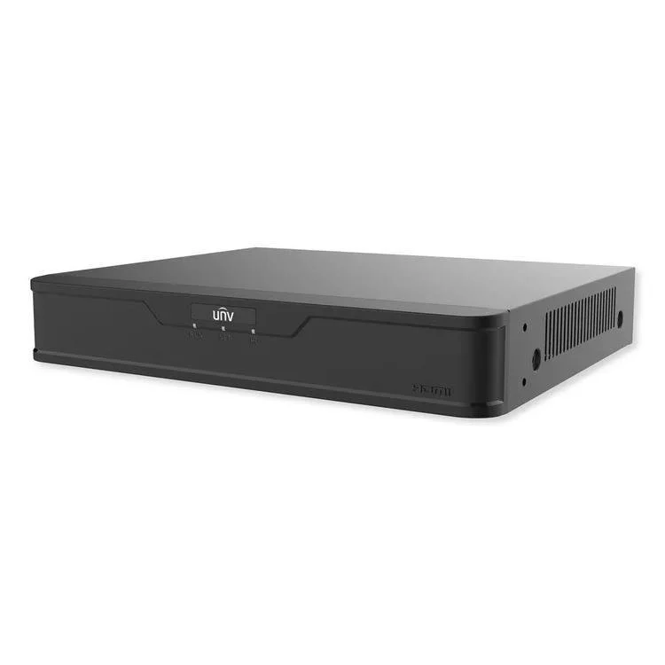 UNV 12MP 4-channel NVR with AI facial recognition, 4 PoE ports, 1 HDD