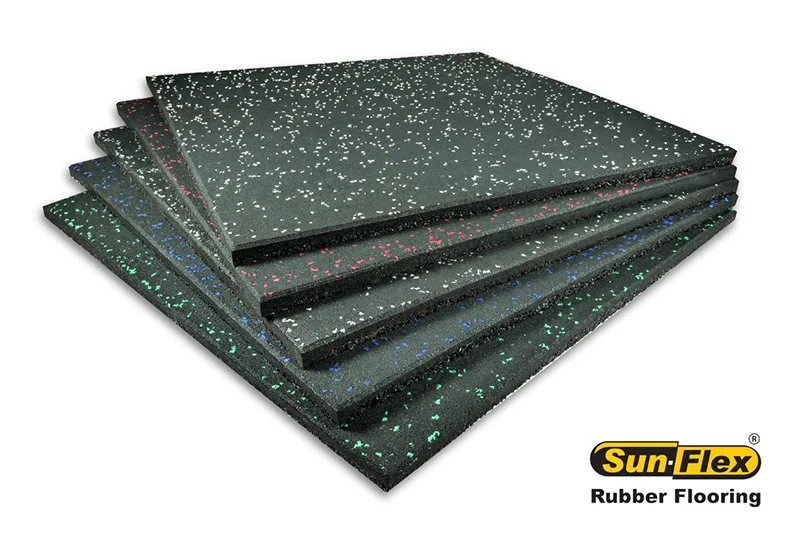 Sunflex standard rubber flooring tiles supplier Alberta Canada