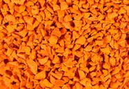 Orange 60 EPDM colour granules
