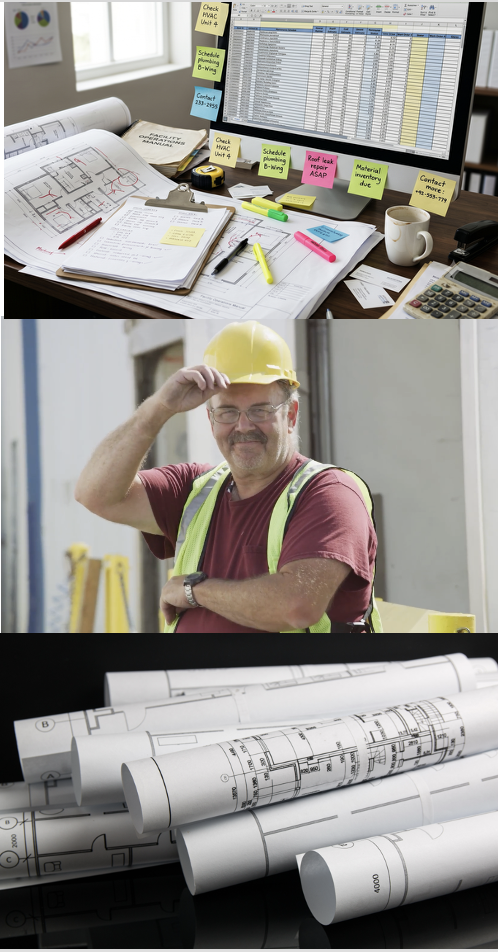 Scattered facility data and blueprints