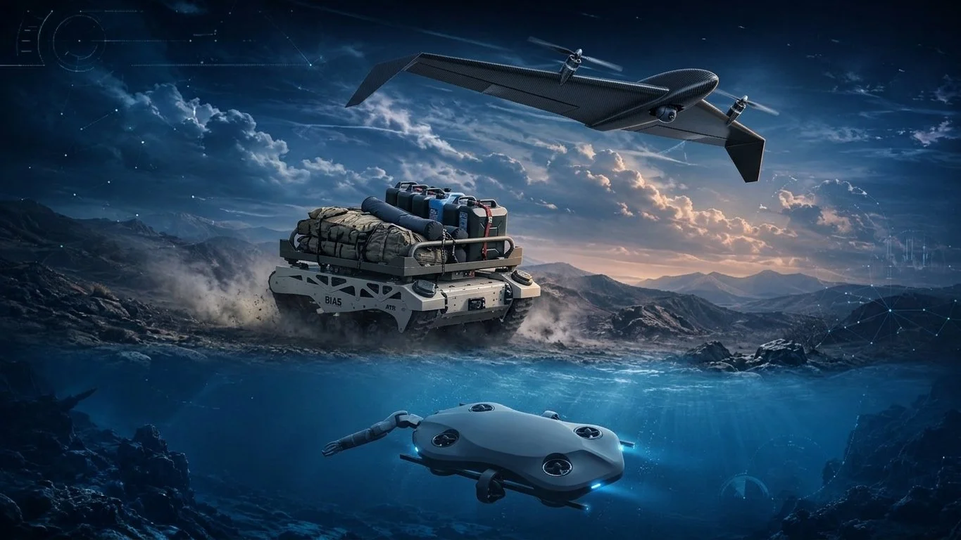 Multi-domain operations across air, land, and sea