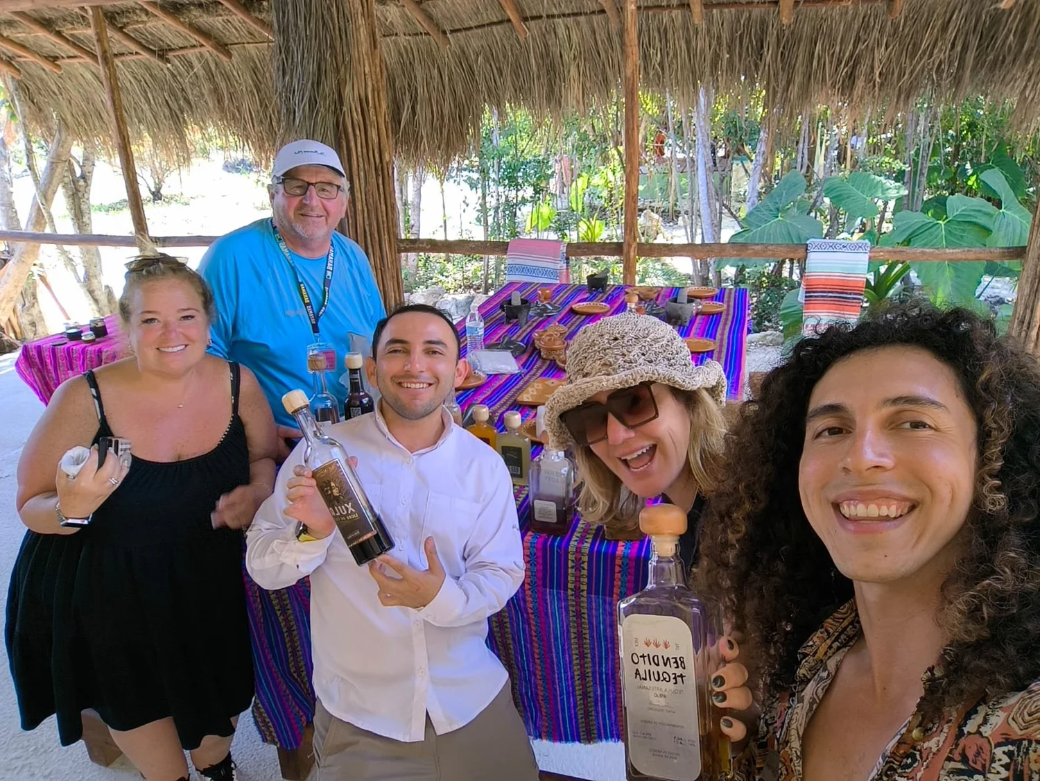 Artisanal tequila tasting at Tierra Maya
