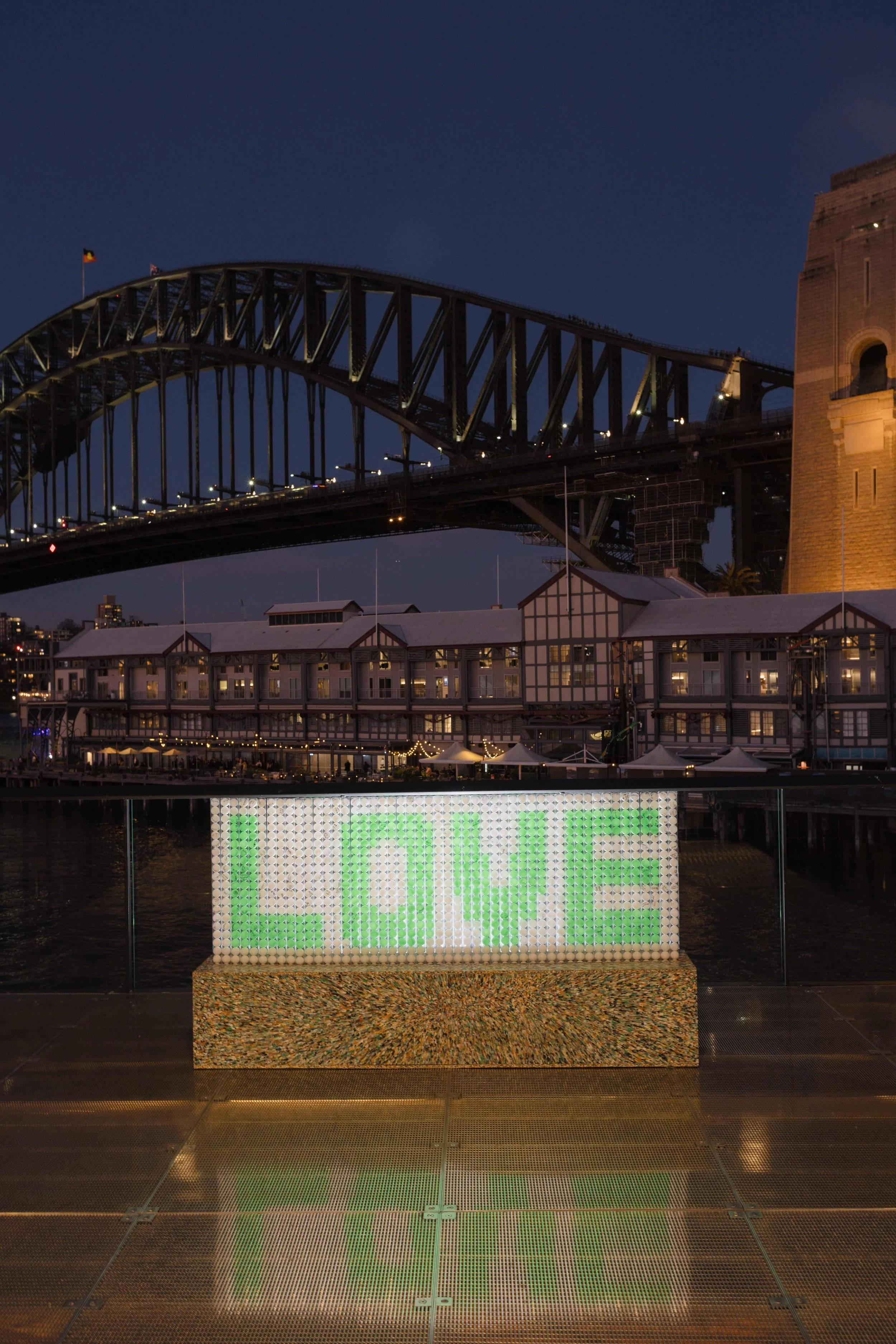 Love installation, Walsh Bay