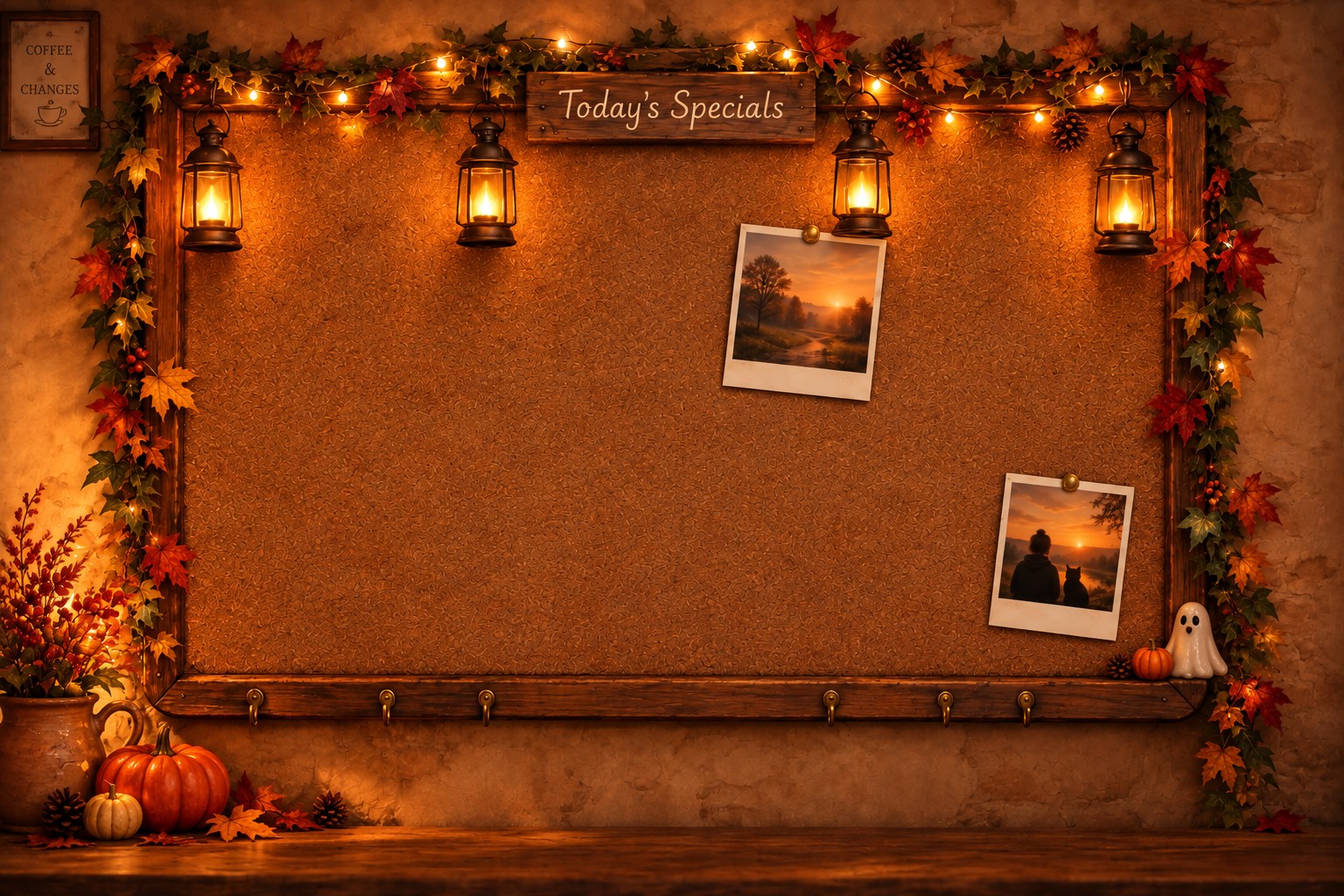 Today's Specials noticeboard