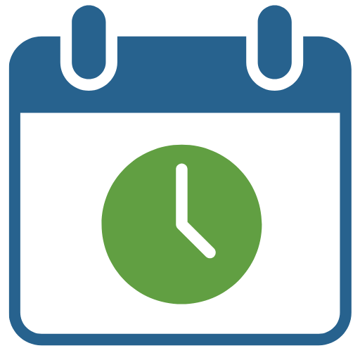 Calendar and clock icon