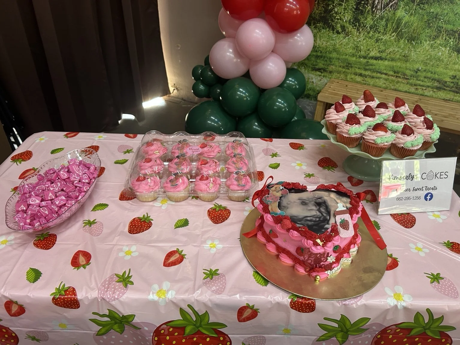 Dessert display from a past baby shower at Miracles On Main Sono