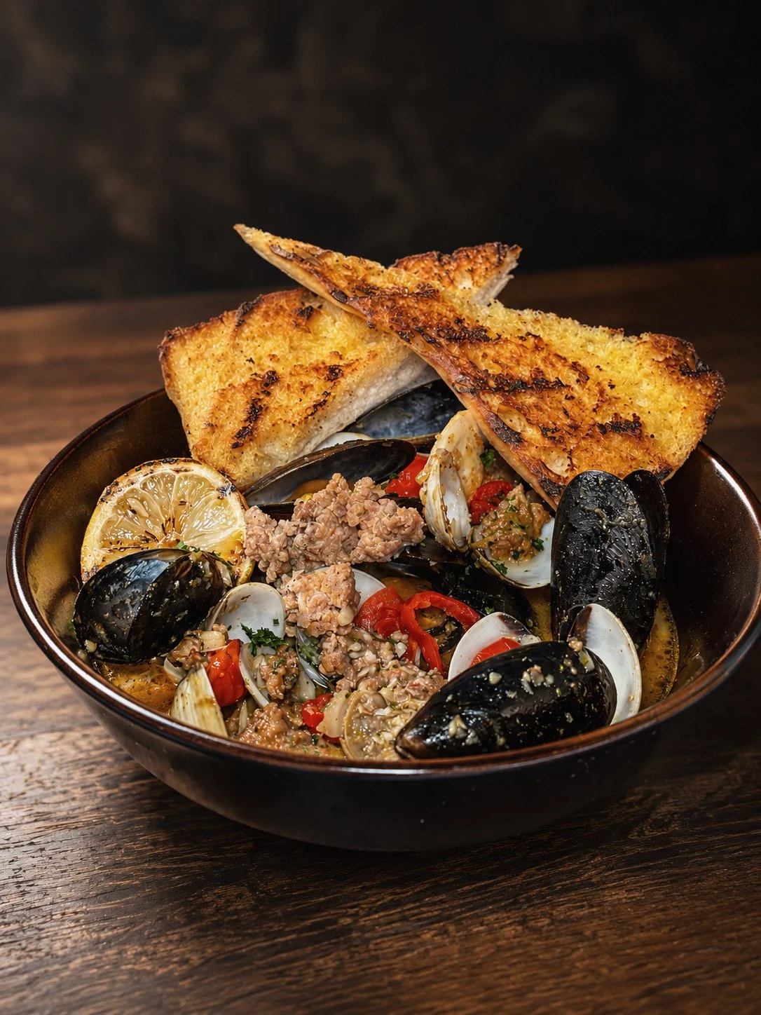 Chorizo Mussels & Clams