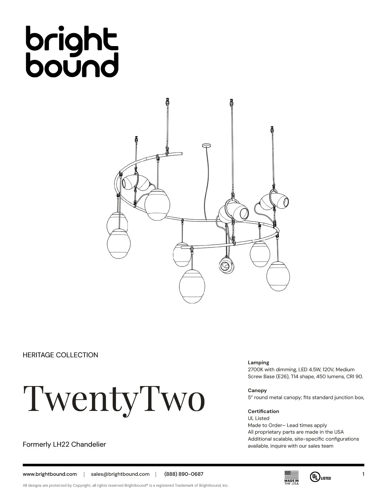 TwentyTwo Spec Sheet thumbnail