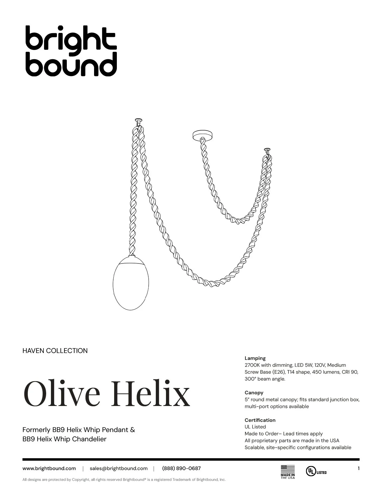 Olive Helix Spec Sheet thumbnail