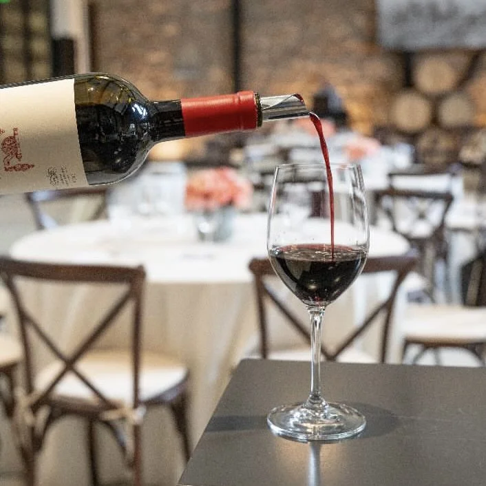 Winery table setting