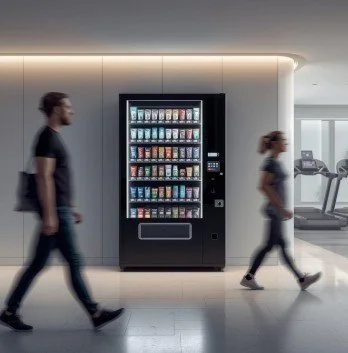 Smart vending machine in a high-traffic environment