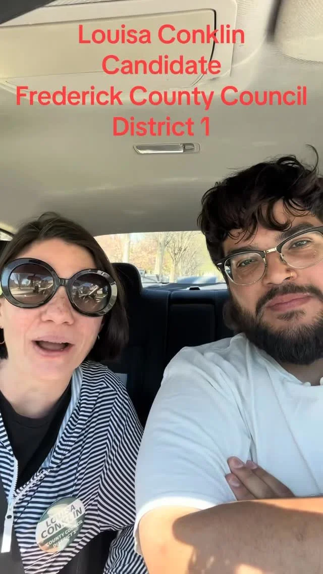 Saturday canvassing out with @christianforfrederick who is r