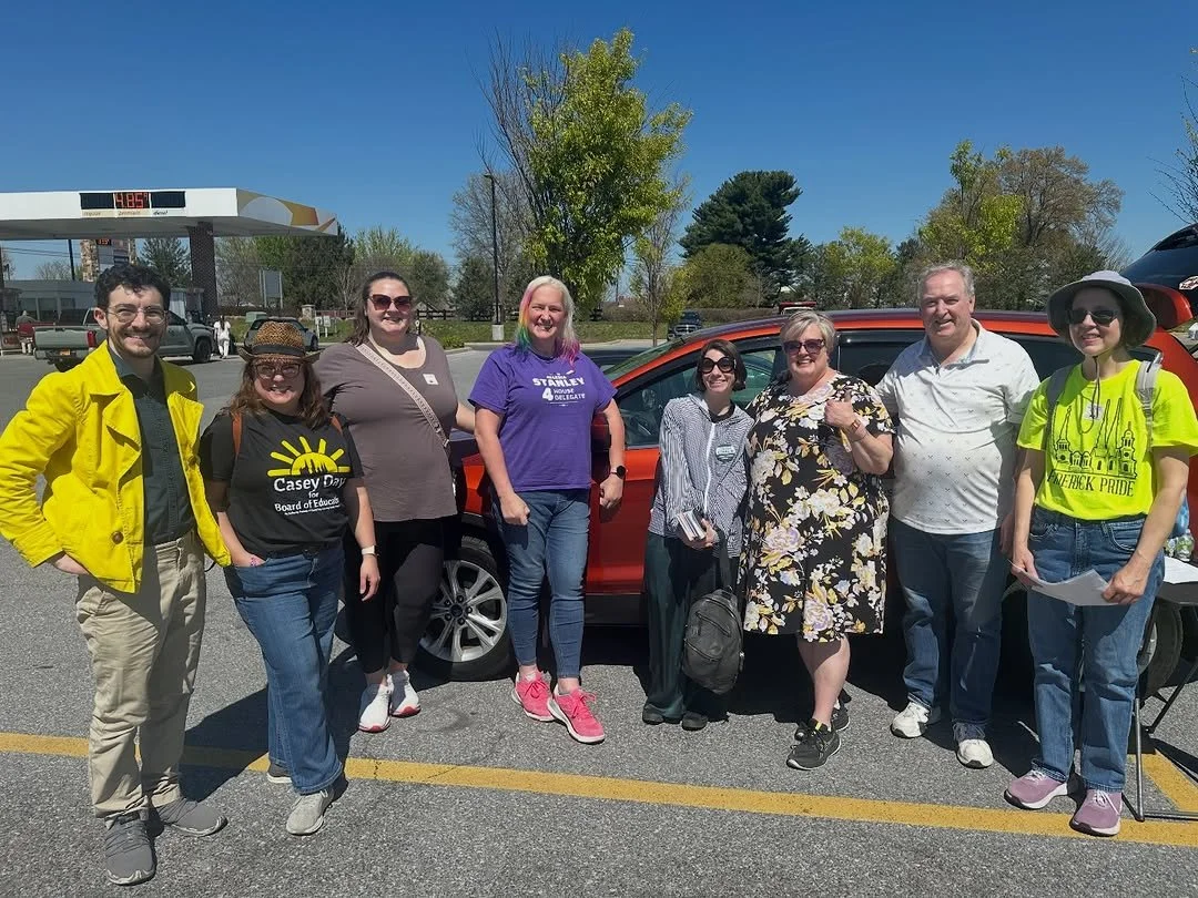 Knocked lots of doors in #brunswickmd with @agooddayforfrede