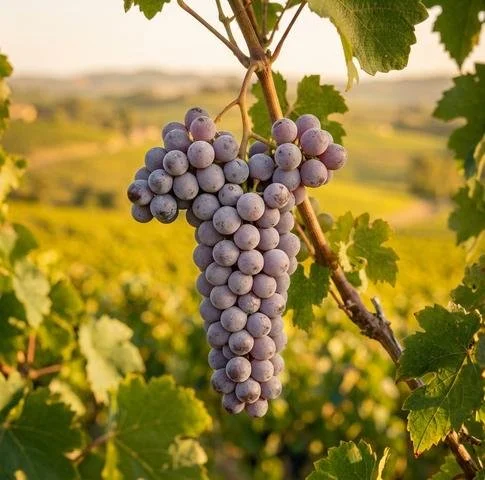 Barolo & Barbaresco (Nebbiolo) grape cluster