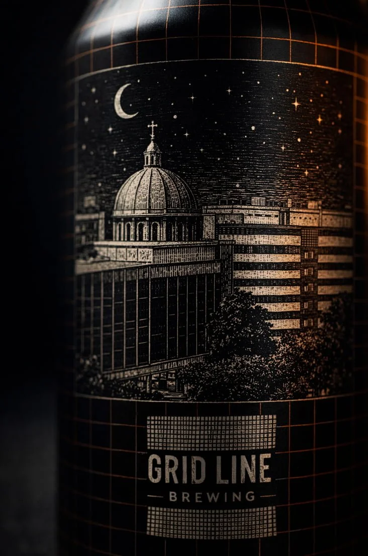 Gridline Nightshift Milk Stout can detail