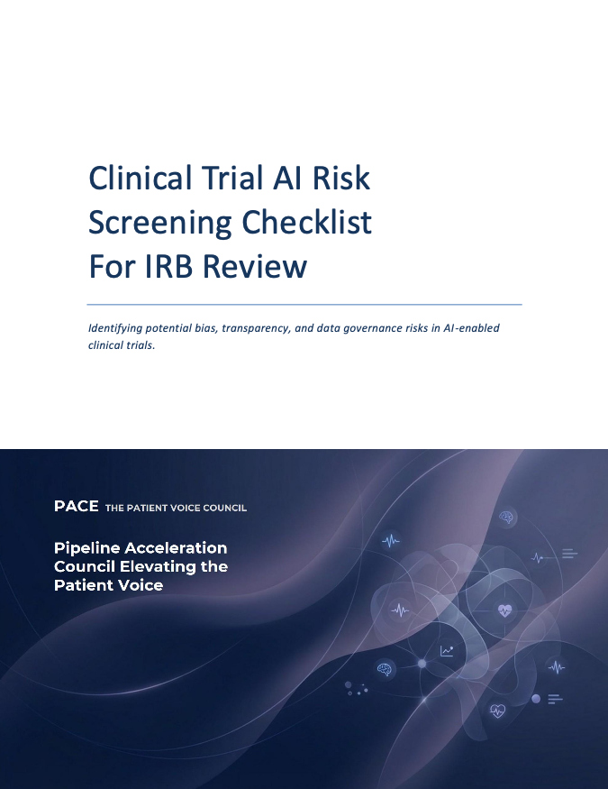 Clinical Trial AI Risk Screening Checklist For IRB Review — PACE Council