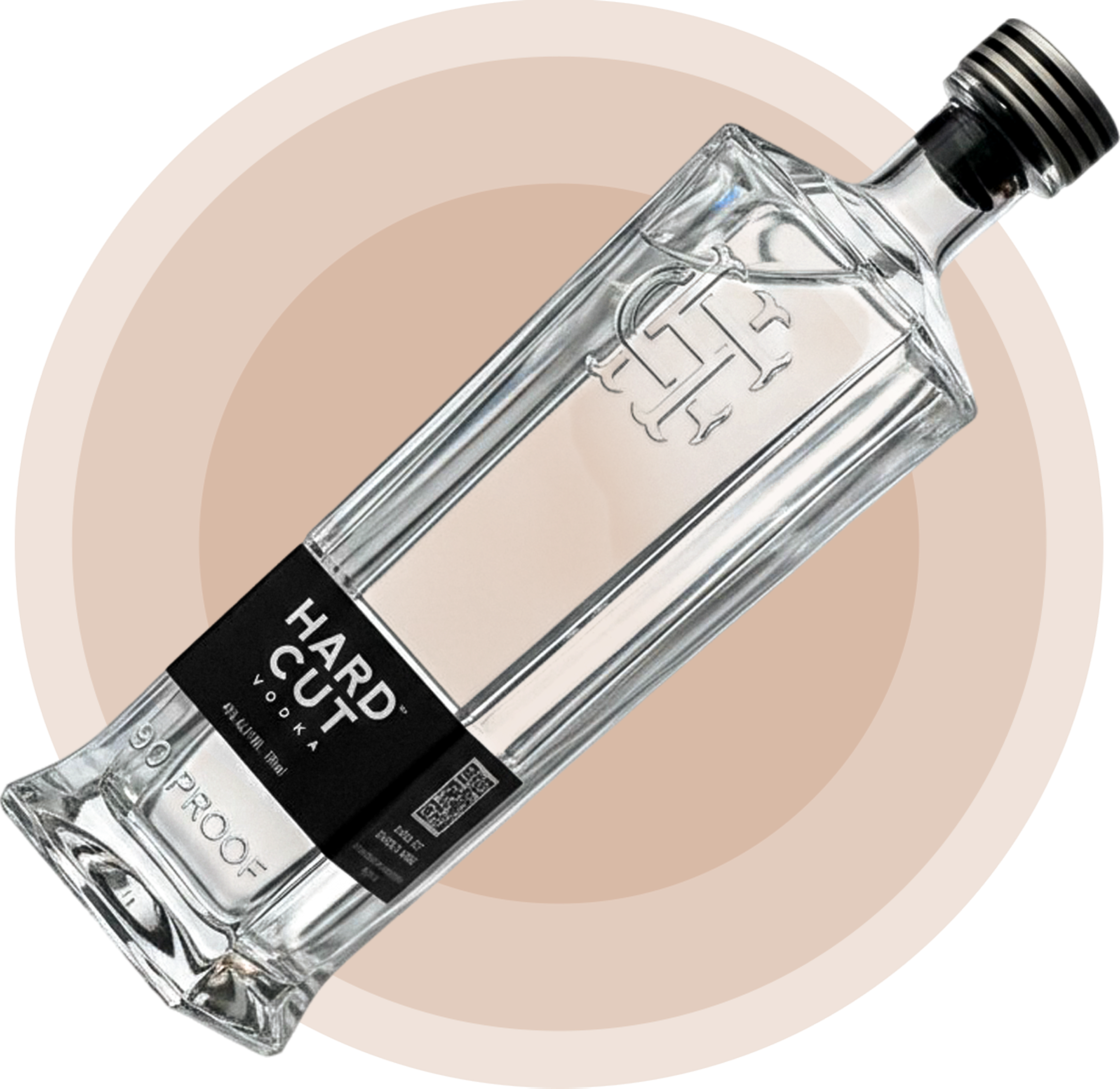 Hard Cut Vodka 90 Proof Idaho potato vodka bottle