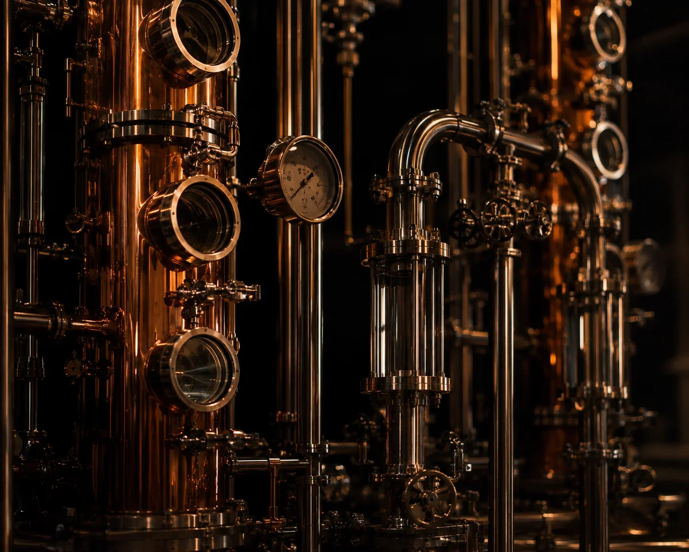 Hard Cut Vodka distillation equipment at the high-altitude Idaho distillery