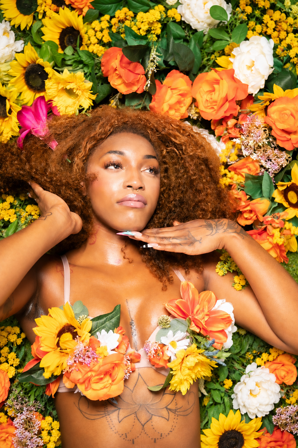 T3 Mobile Studio floral creative portrait