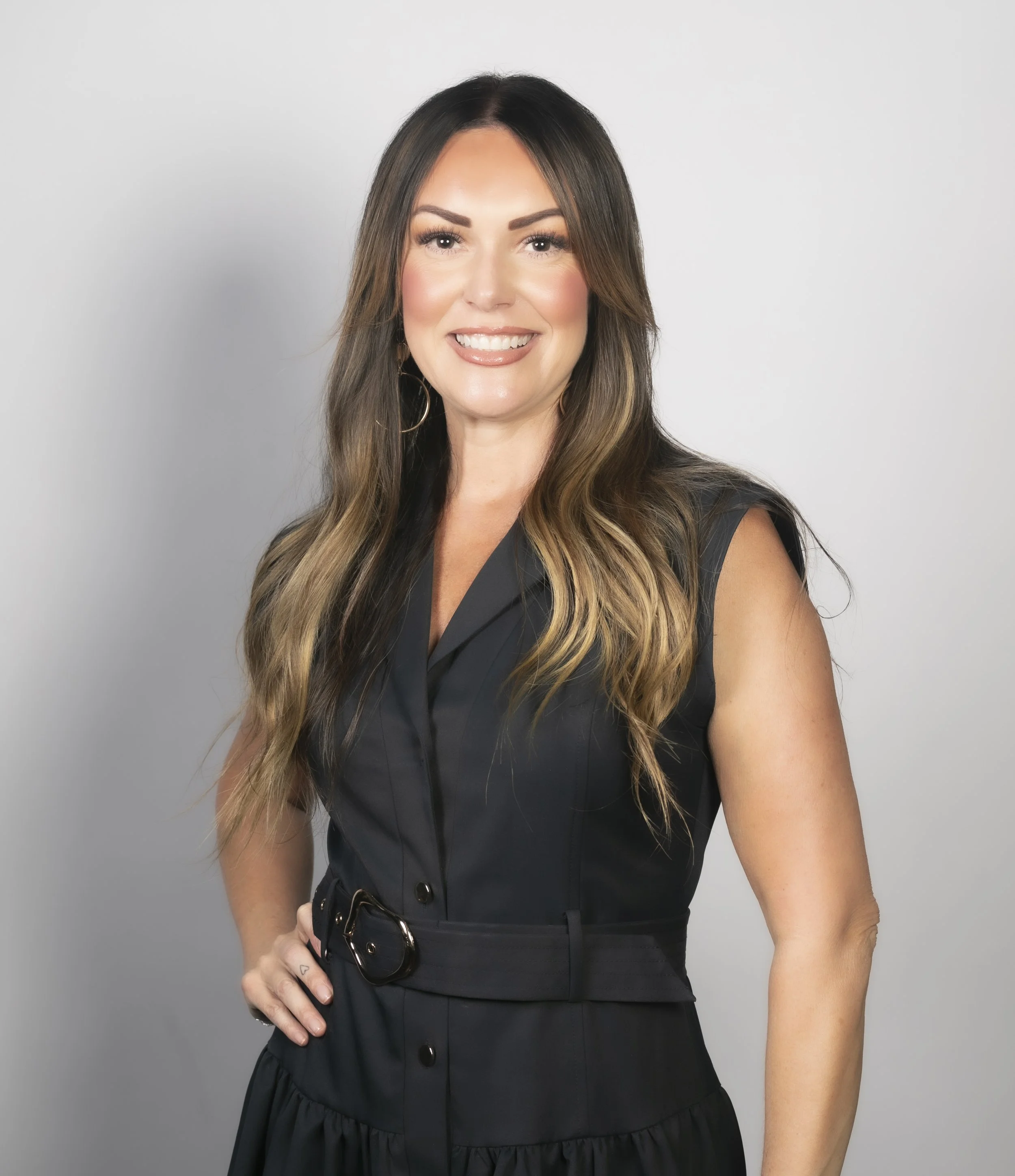 Personal branding portrait created inside the mobile studio