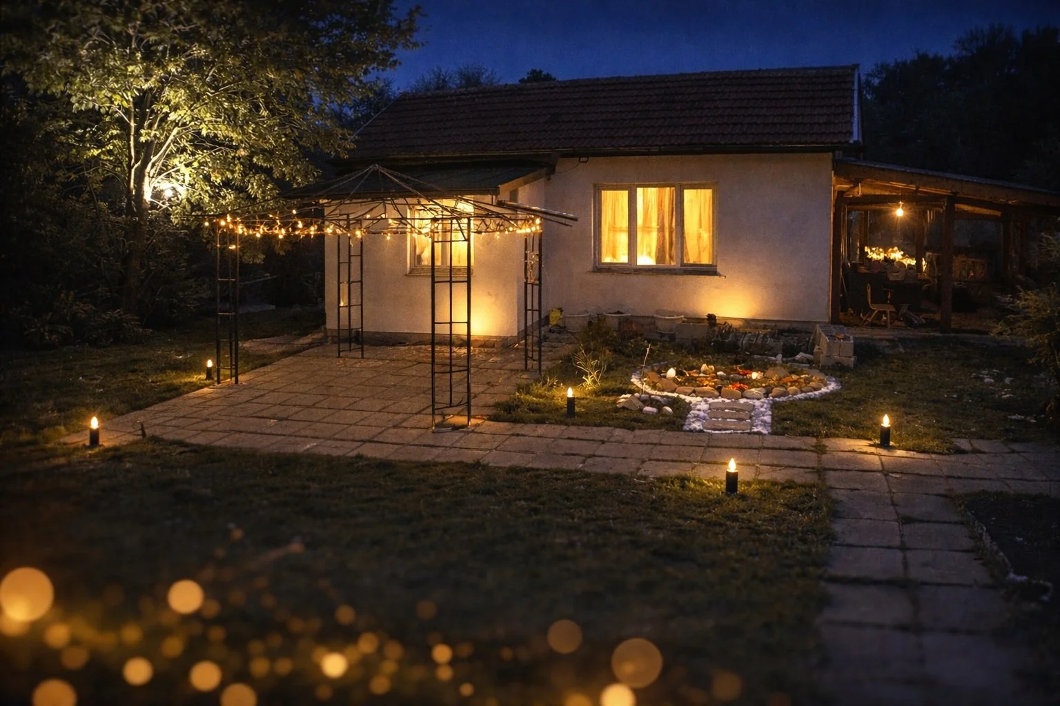 Къща с двор в с. Бусманци