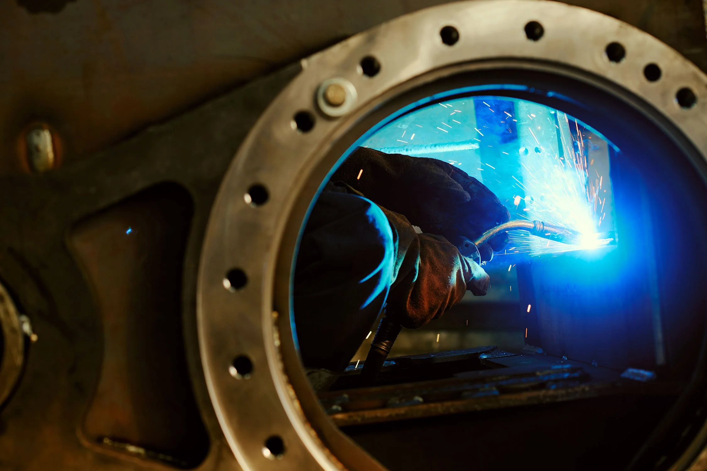 NDT inspection on pipe weld