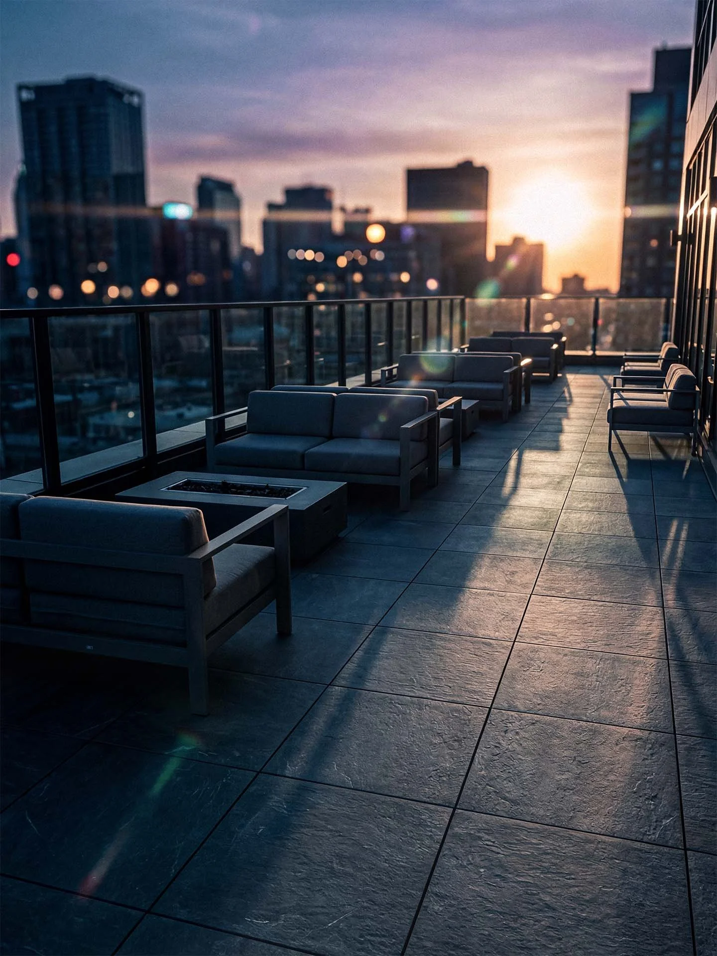 Urban Rooftop Terrace