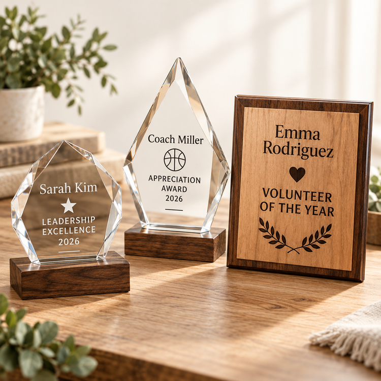 Personalized awards & recognition design examples