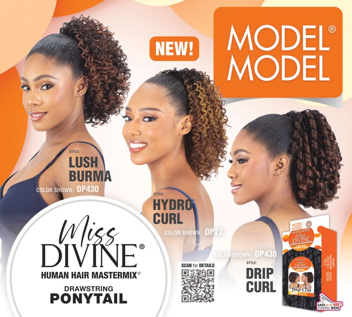 Model Model Hair Fashion MISS DIVINE  DRAWSTRING PONYTAIL
