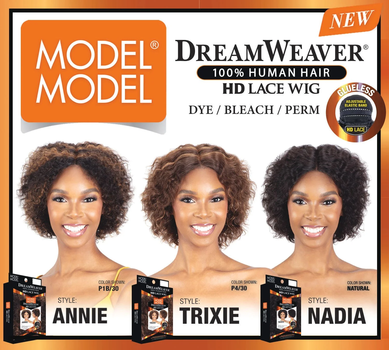 Model Model Hair Fashion DREAMWEAVER LACE WIG