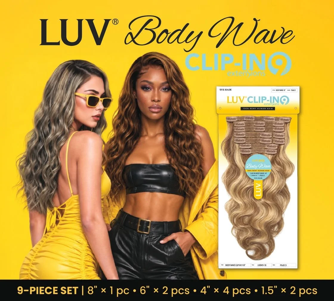EVE HAIR INC. LUV CLIP-IN 9PCS  (BODY WAVE)