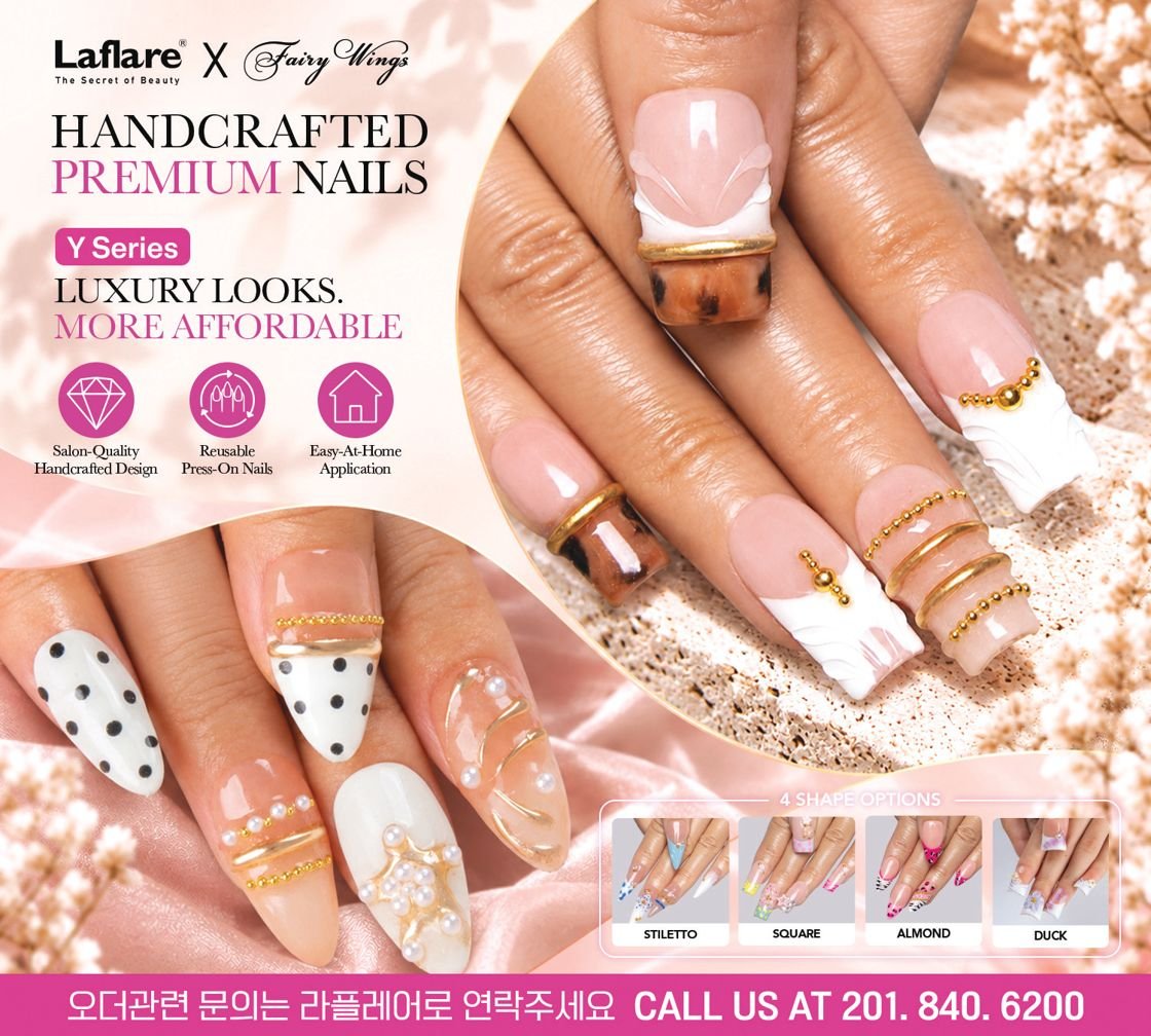 LAFLARE NY LAFLARE X FAIRY WINGS:  HANDCRAFTED PREMIUM  PRESS-ON NAILS Y SERIES