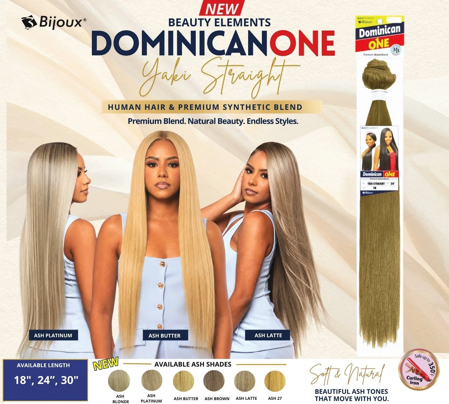 Beauty Elements NEW DOMINICAN ONE ASH TONE BUNDLES