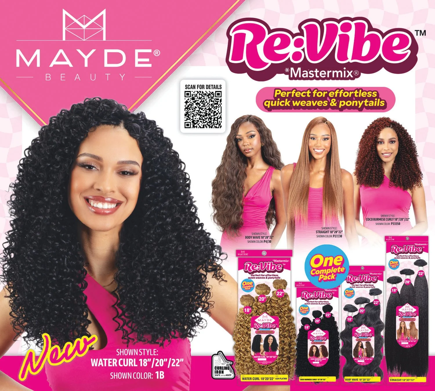 Mayde Beauty RE:VIBE™ WATER CURL 18”20”22”
