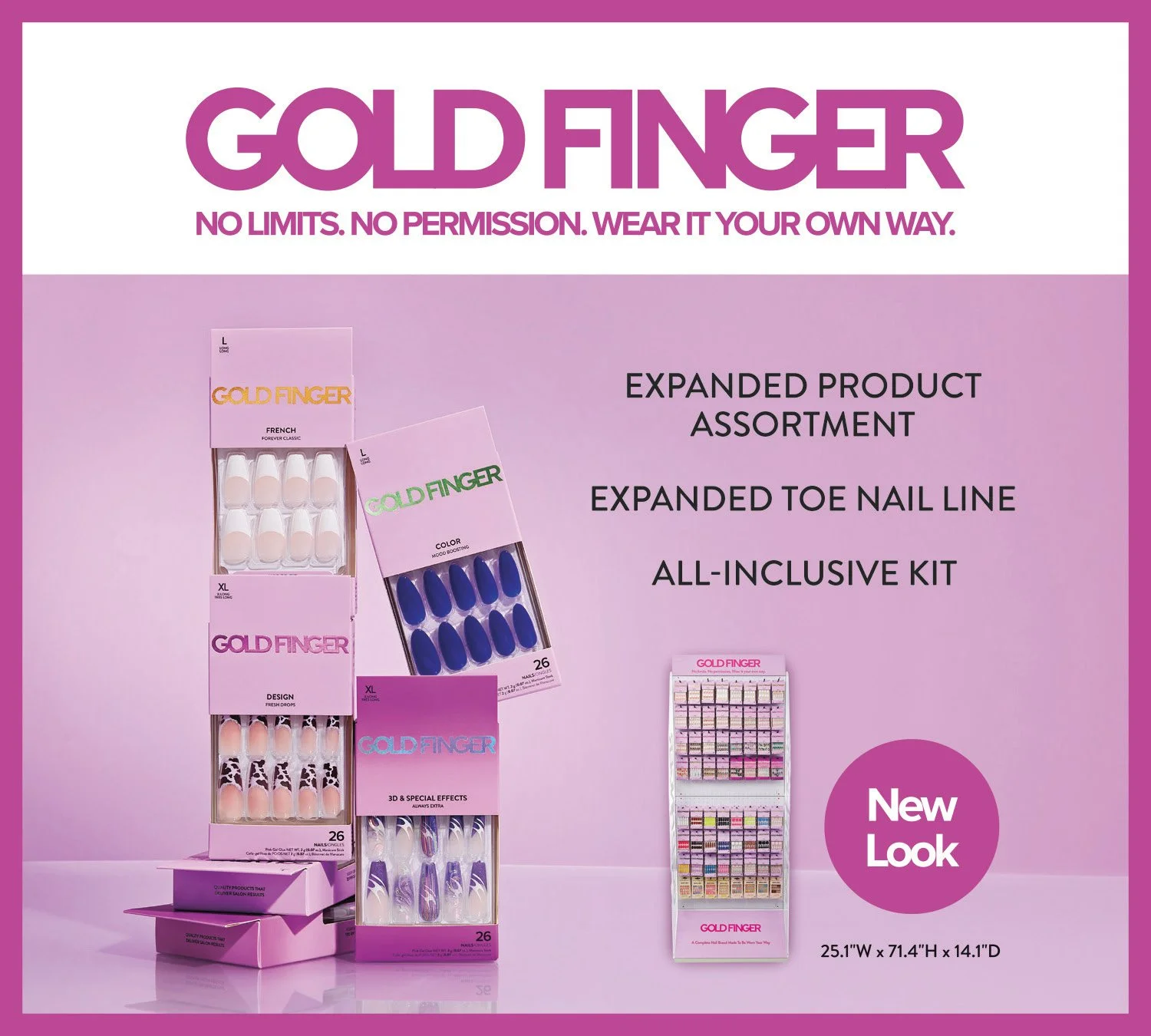 Ivy Beauty GOLD FINGER–PRESS ON NAIL