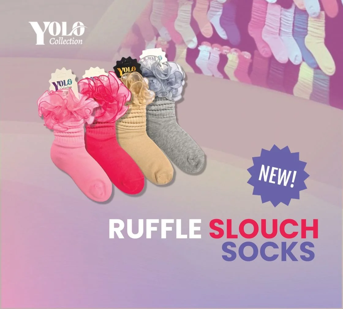 Gloria USA GA Inc. RUFFLE SLOUCH SOCKS