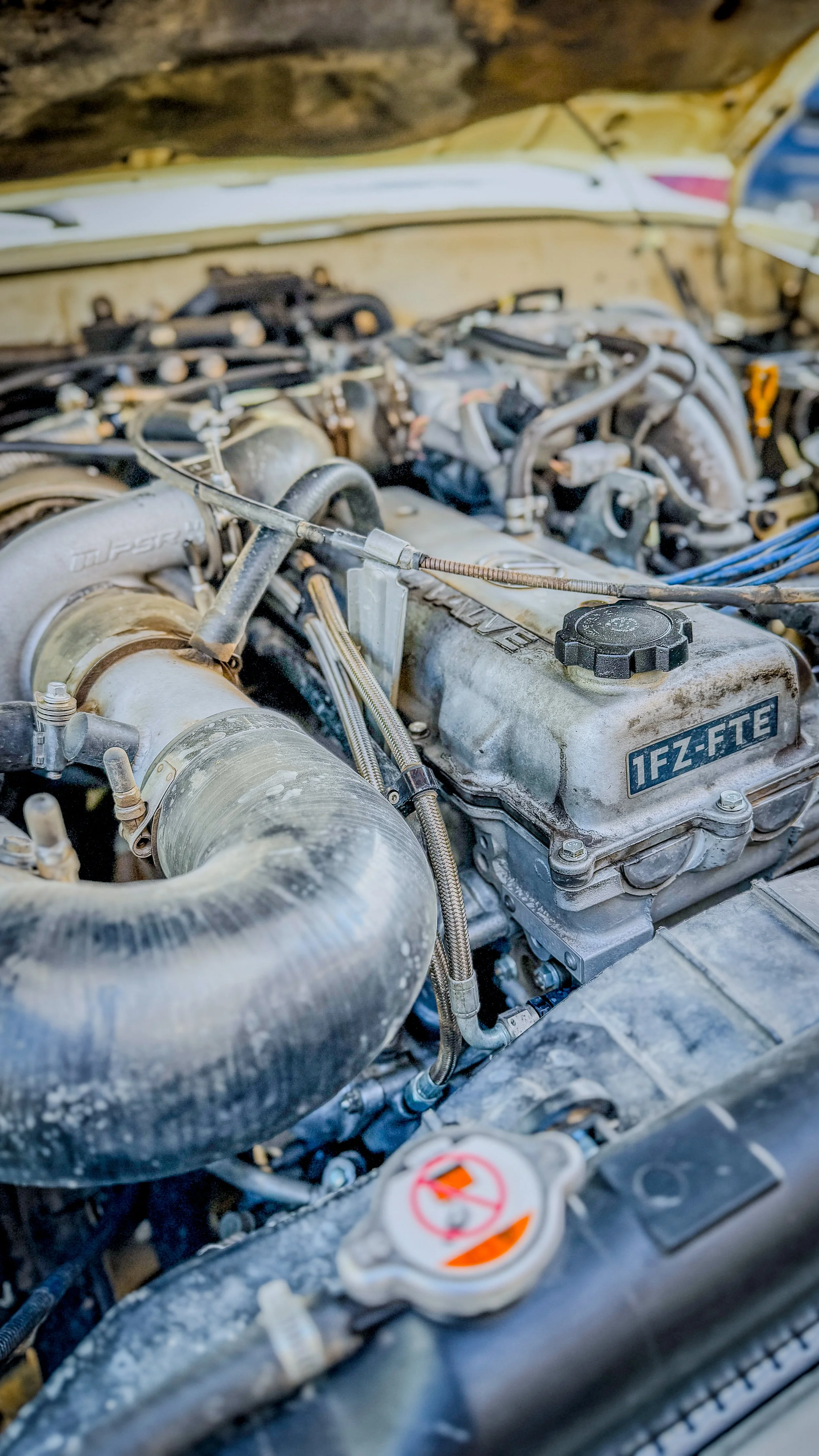 Dirty 1FZ engine running after the Rubicon