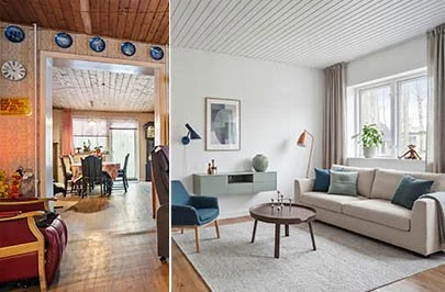 View before and after