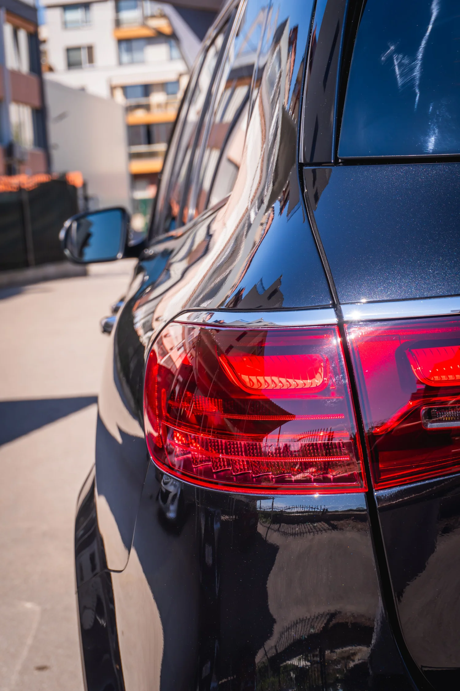 Задна зона на Mercedes-Benz GLS след полиране
