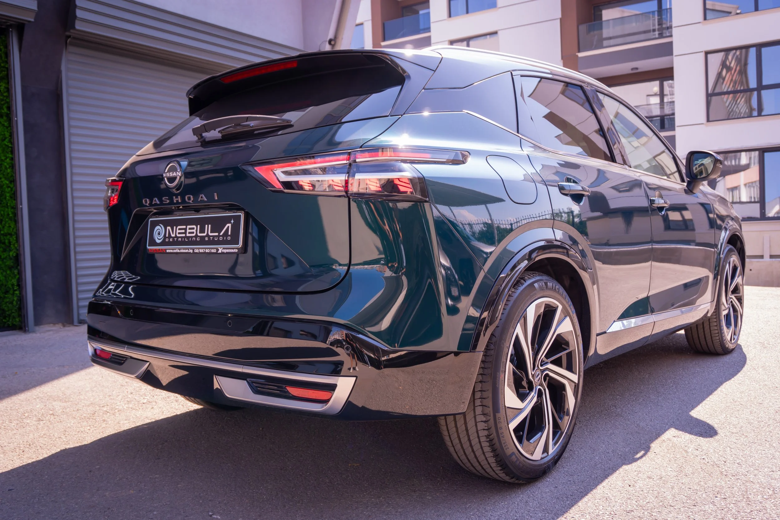 Задна част на Nissan Qashqai при първото посещение