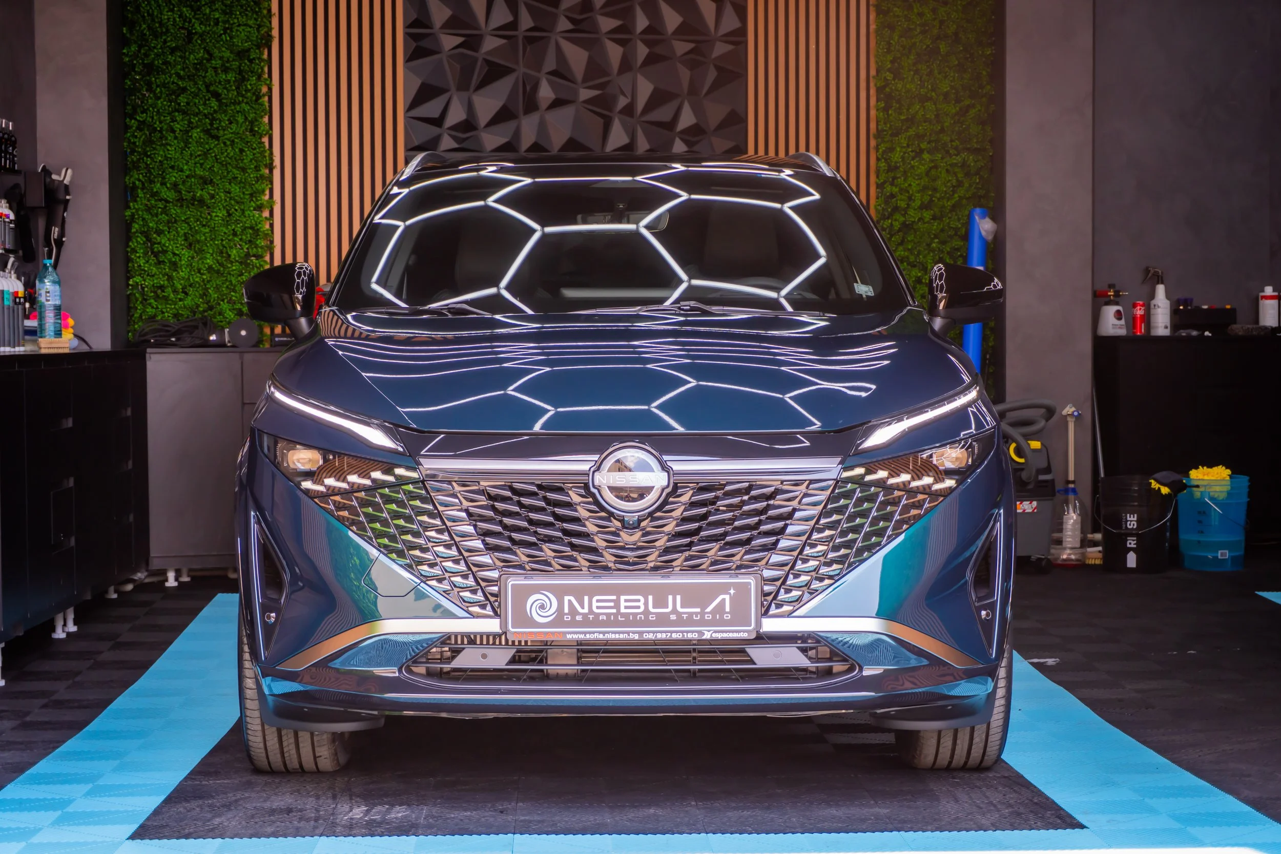 Nissan Qashqai след sealant на боята, защита на стъклата и интериорни защити