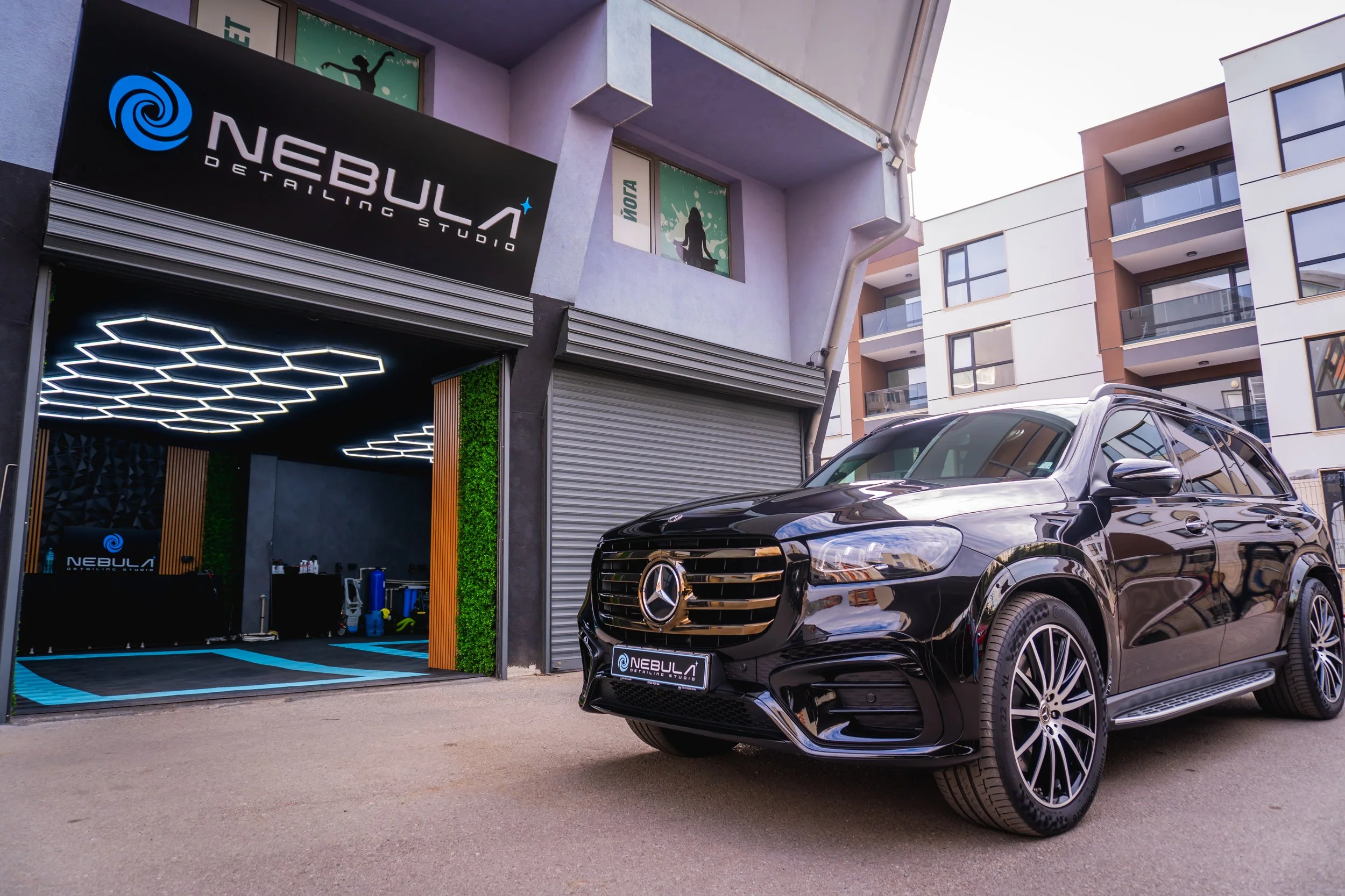 Mercedes-Benz GLS 450d след полиране и керамично покритие в Nebula Detailing София