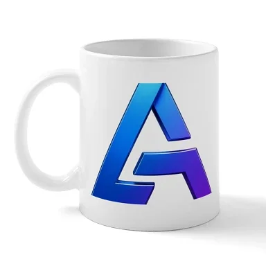 White 11 oz ceramic mug with the Agentic AI logo