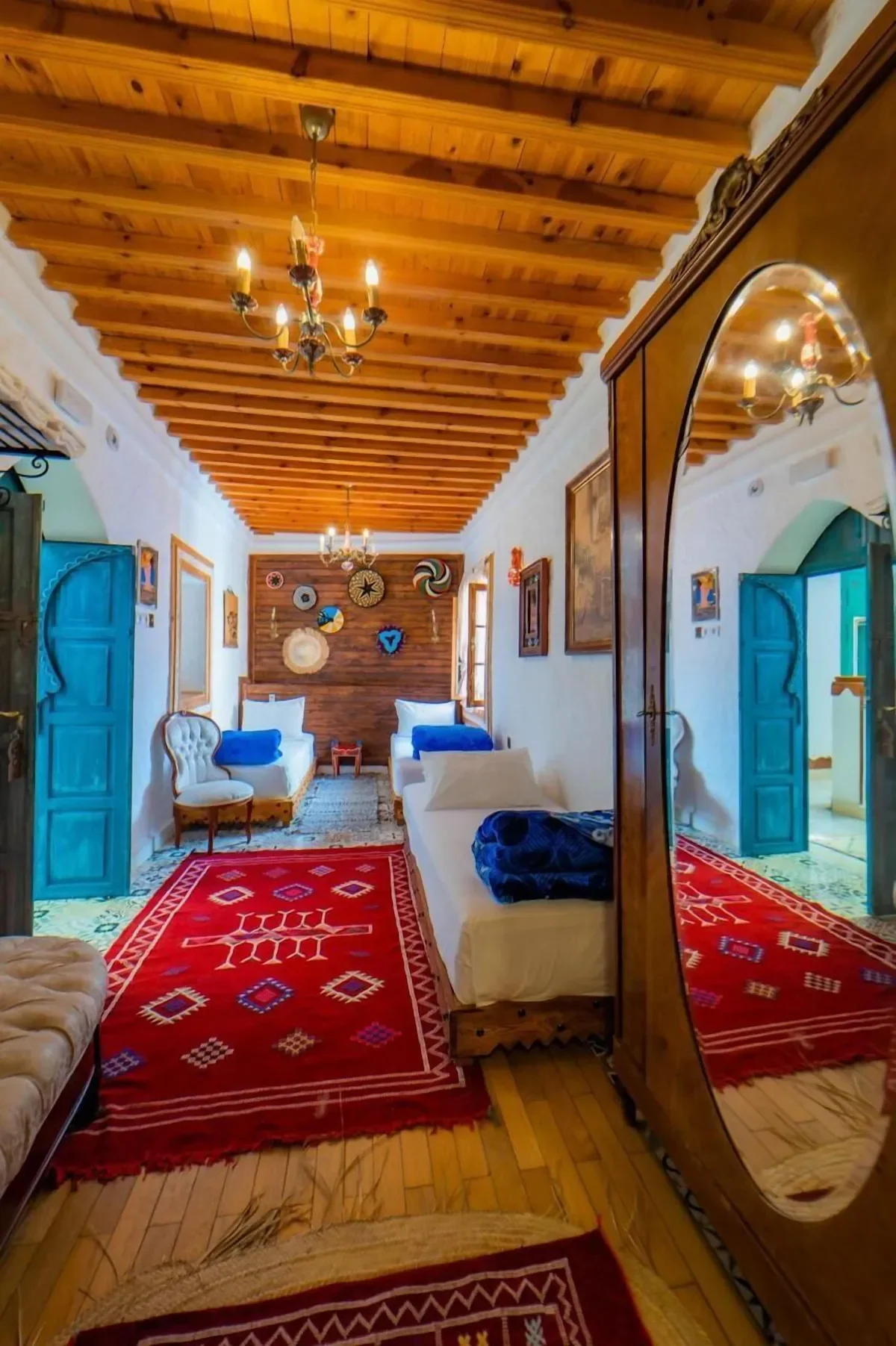 Traditional Moroccan riad courtyard