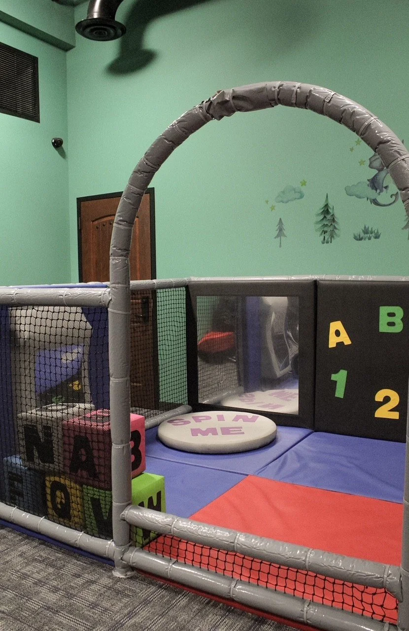 Ramps, ABC blocks and a spin disc for the littlest ones