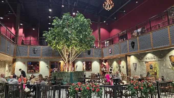 The courtyard under the tree