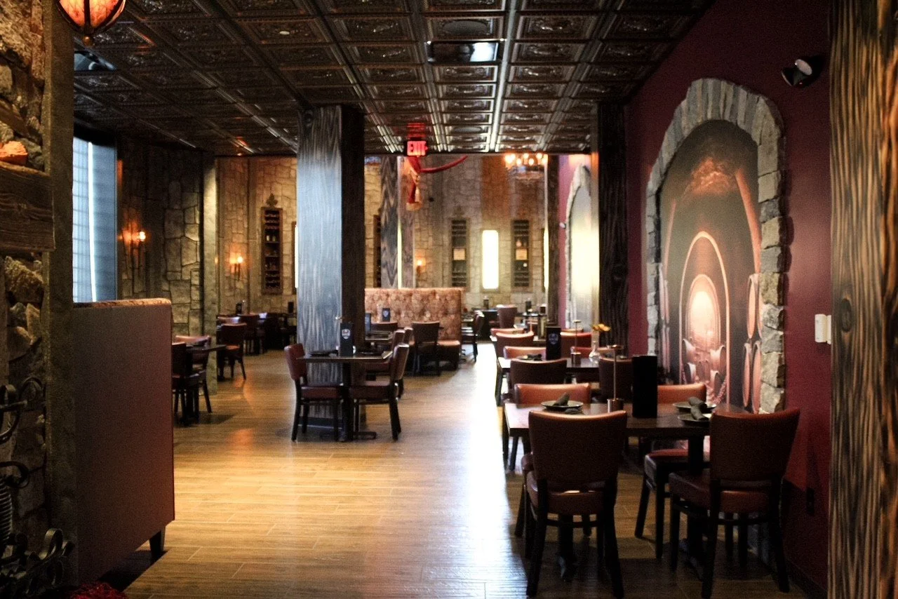The Tavern dining room, looking toward the Tower