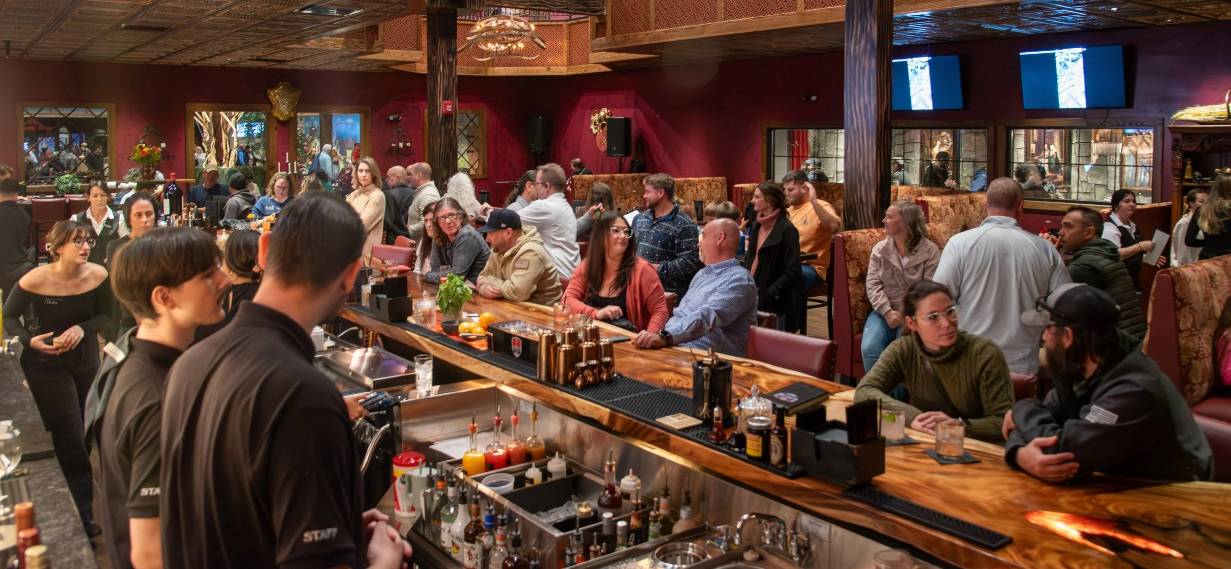 The Tavern bar on a Saturday night